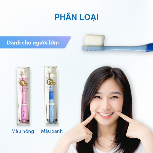 Bàn chải đánh răng Nano Bạch Kim Manmou - Màu Hồng - size người lớn